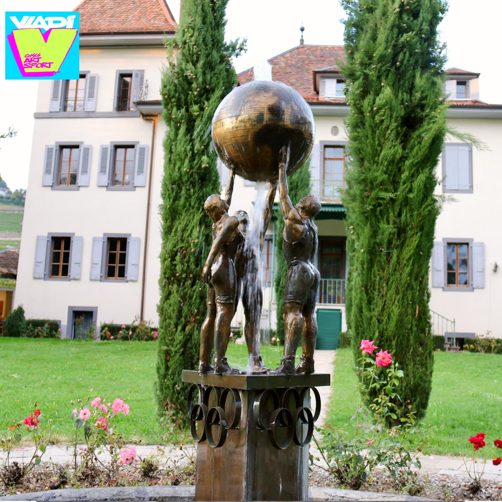 Art VLADI Creates a Unique Bronze Olympic Fountain for UWW Unite World Wrestling in Switzerland!