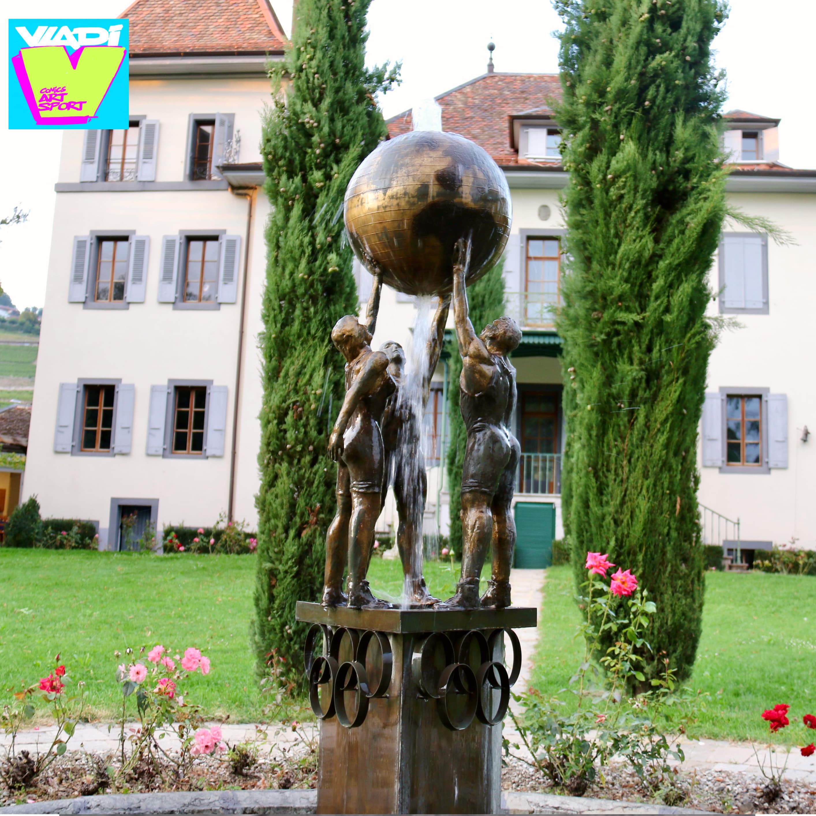 Art VLADI Creates a Unique Bronze Olympic Fountain for UWW Unite World Wrestling in Switzerland!