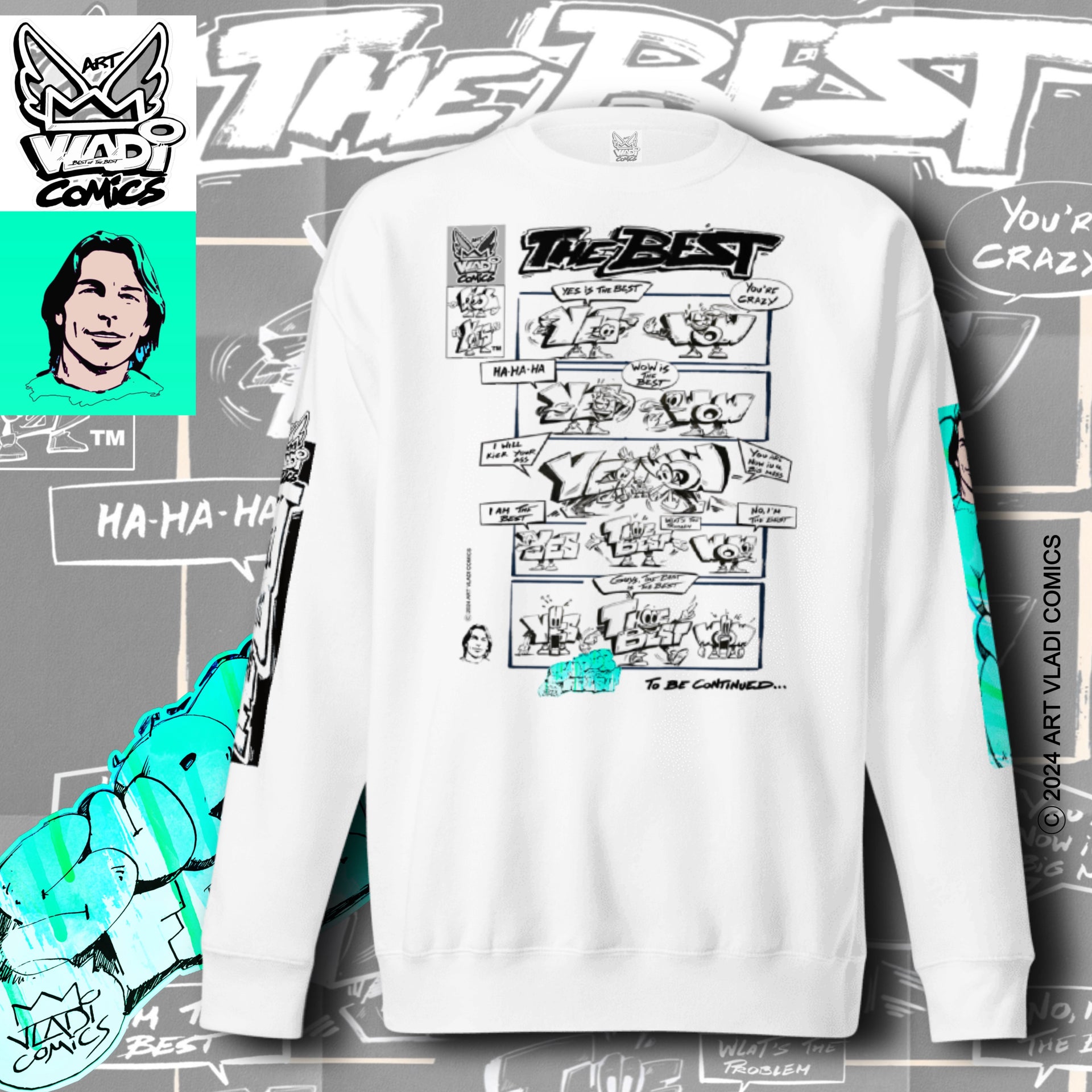 Art VLADI Comics - The BEST - Sweatshirt - www.vladicomics.com