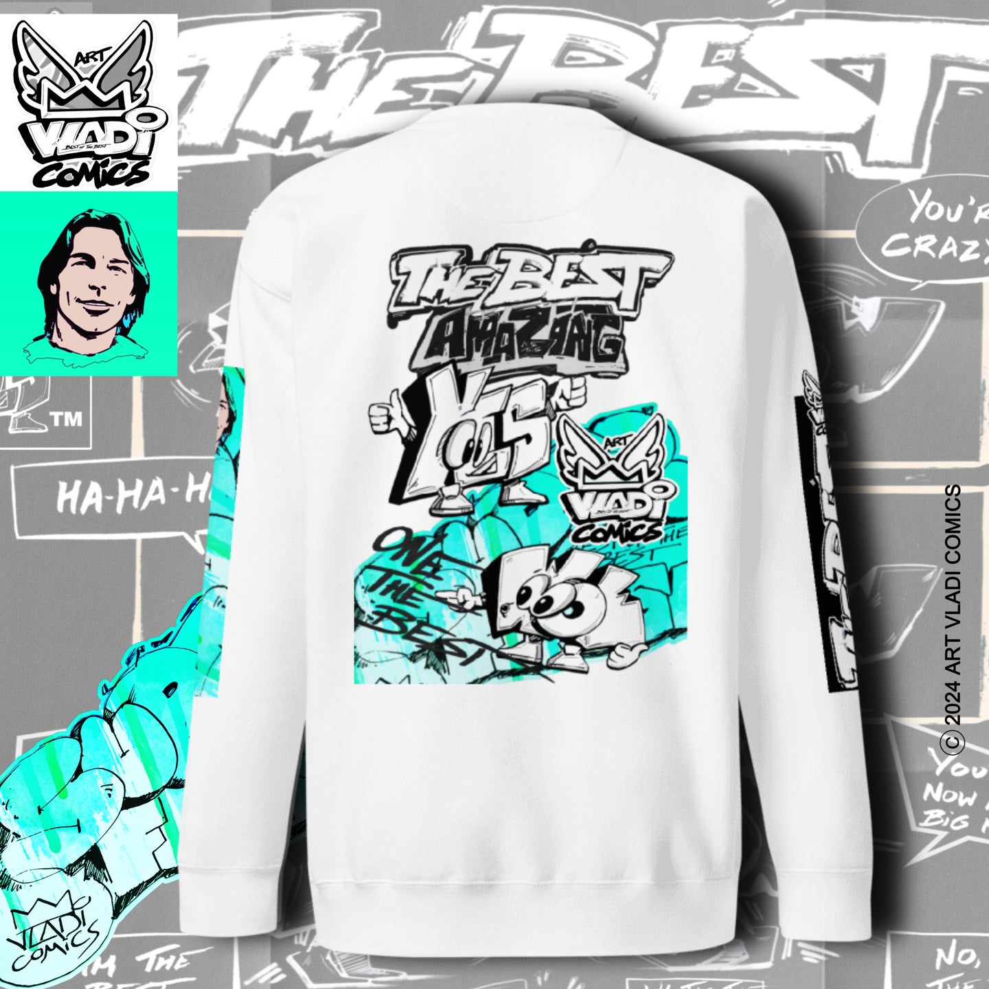 Art VLADI Comics - The BEST - Sweatshirt - www.vladicomics.com