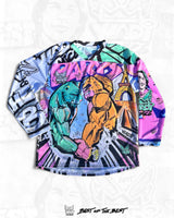 Front view of Tiger KONG Paris Hockey Shirt by Art VLADI – Limited Edition Pop Art Comic Style